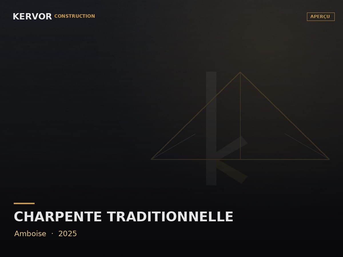 Charpente traditionnelle